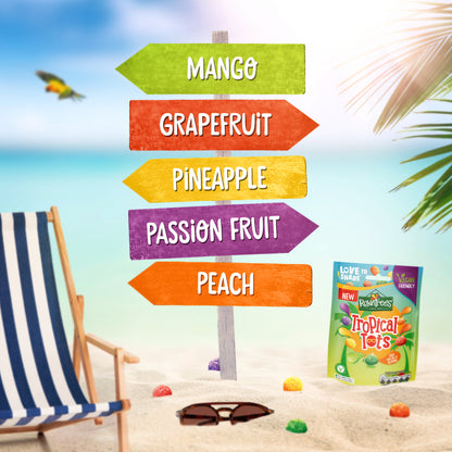 [BestBefore-31Aug2025] Rowntrees Jelly Tots Tropical Pouch 140g