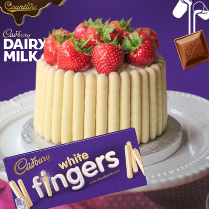 Cadbury White Fingers 114g แคดบูรี ฟิงเกอร์ส ไวท์  114 กรัม