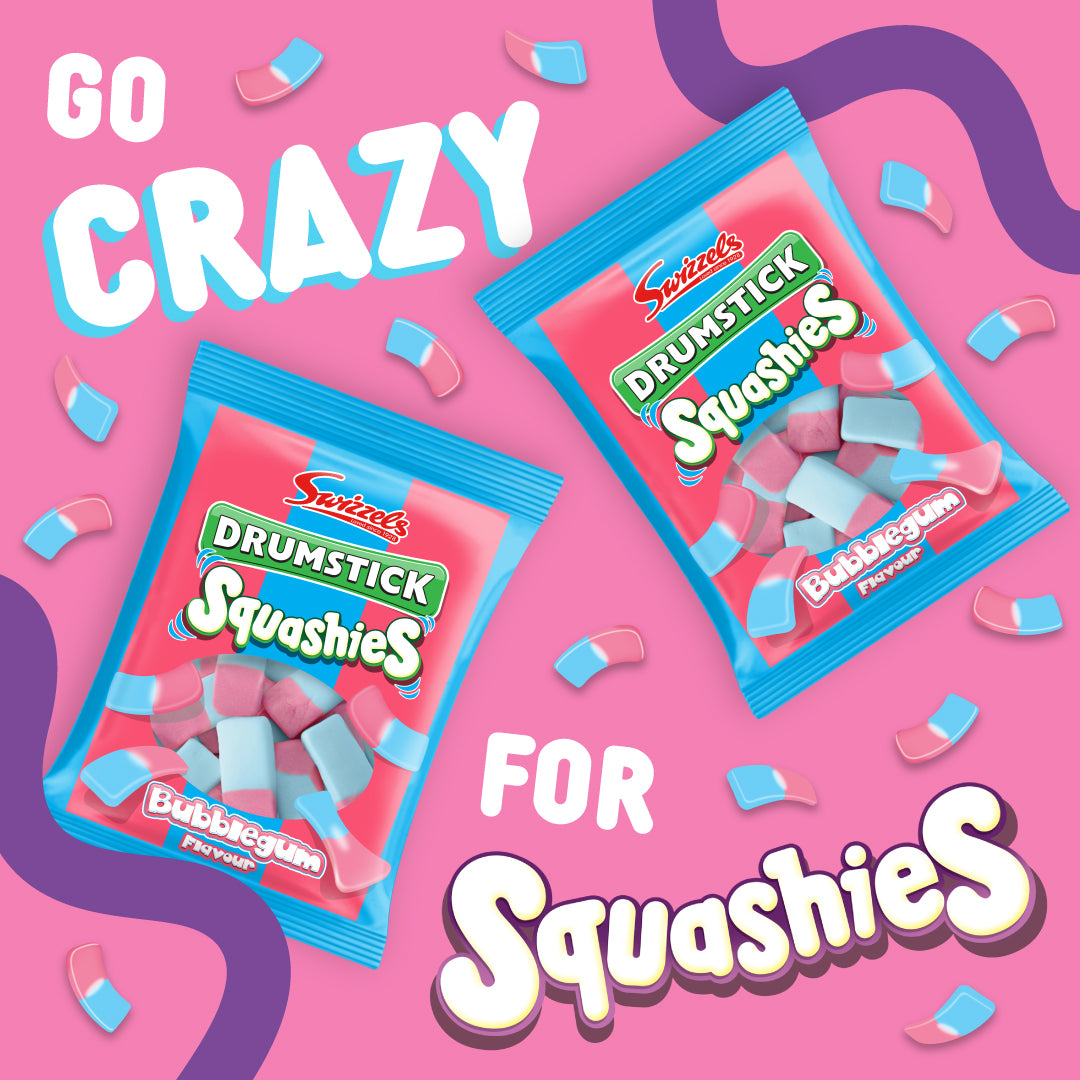 Swizzels Drumstick Squashies Bubblegum Flavour 120g