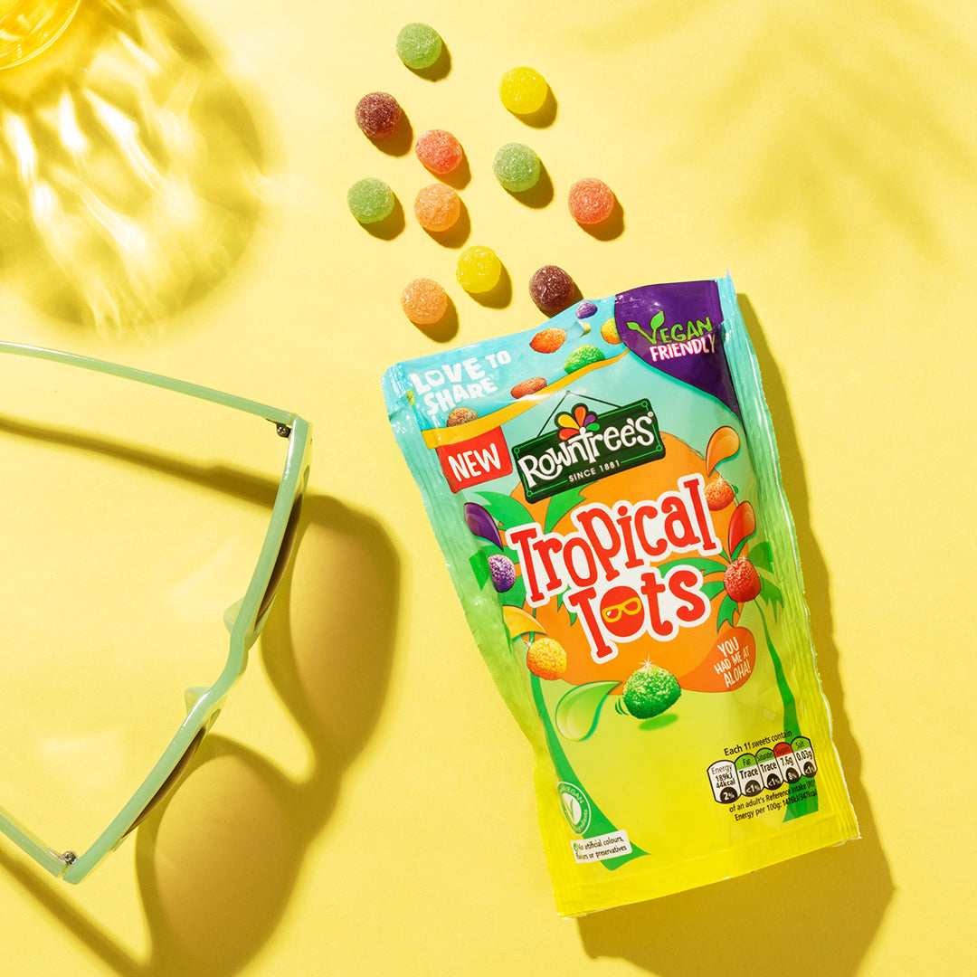 [BestBefore-31Aug2025] Rowntrees Jelly Tots Tropical Pouch 140g