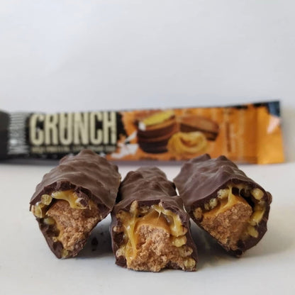 Warrior Crunch Protein Bar Dark Chocolate Peanut Butter 64g วอริเออร์ ครันช์ โปรตีน บาร์ ดาร์ก ช็อกโกแลต พีนัทบัตเตอร์ 64 กรัม