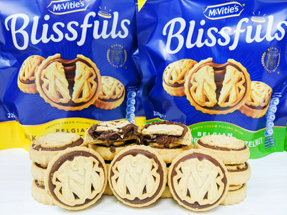 McVitie's Blissfuls Belgian Milk Chocolate & Caramel Biscuits 172g