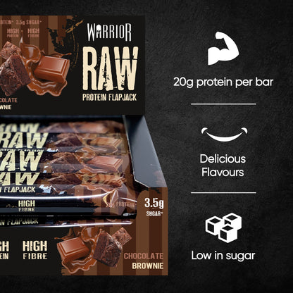 Warrior Raw Protein Flapjack Chocolate Brownie 75g