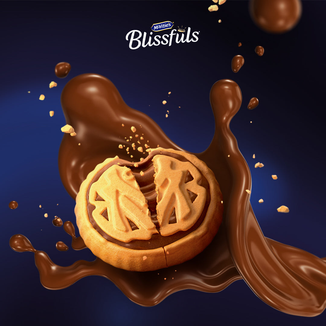 McVitie's Blissfuls Belgian Milk Chocolate & Caramel Biscuits 172g