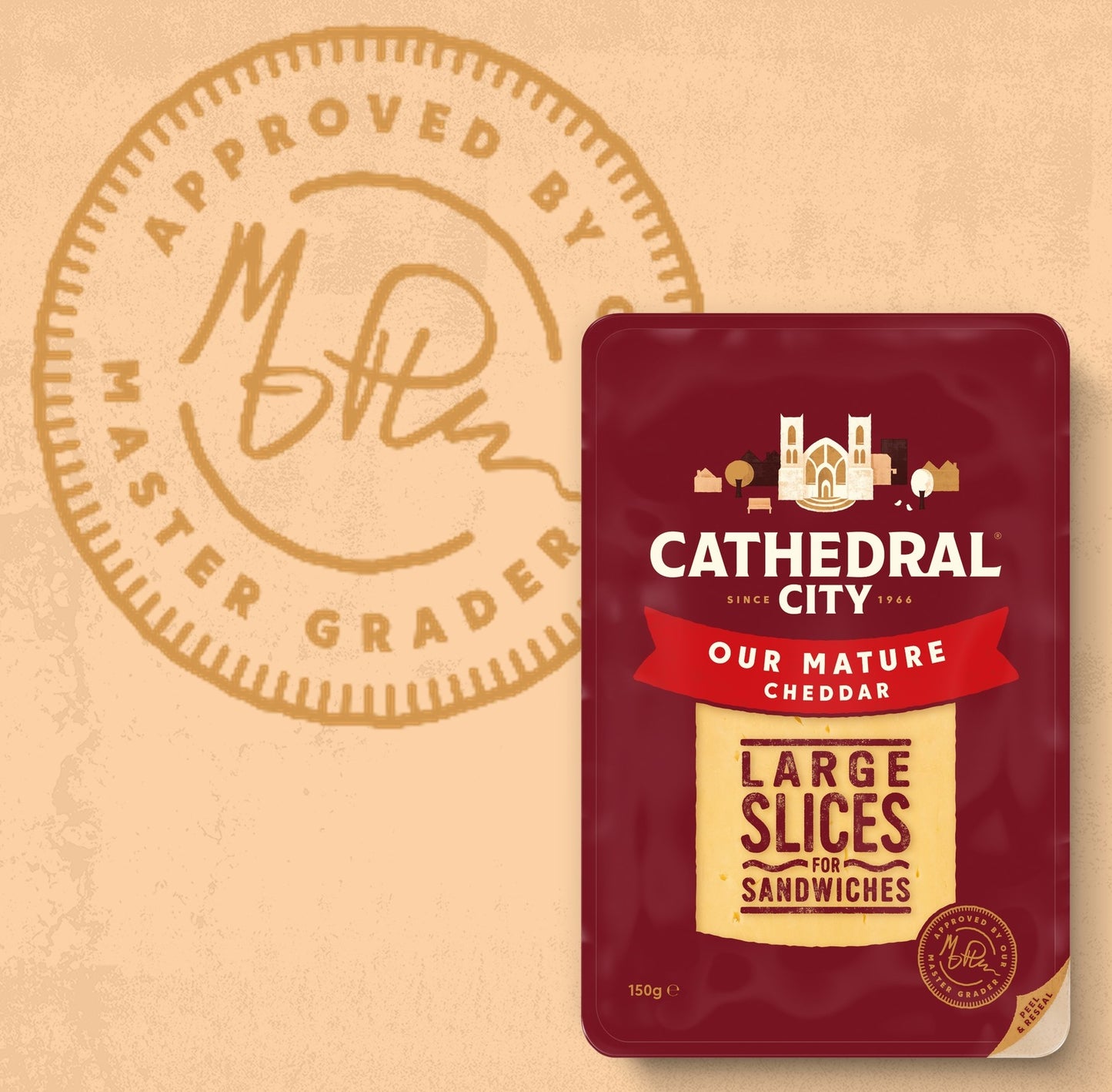 Cathedral City Sliced Mature Cheddar 150g