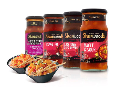 Sharwood's Kung Po Cooking Sauce 425g ชาวู้ดส์ ซอสเปรี้ยวหวานสไตล์จีน