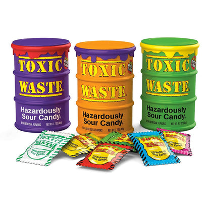 Toxic Waste Green Sour Candy Drum 42g