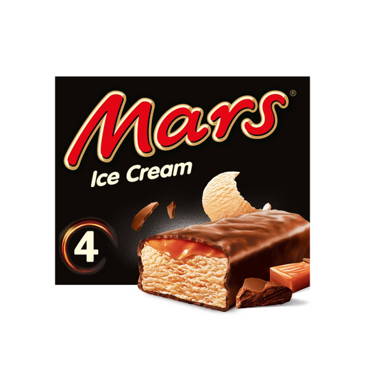 Mars Chocolate Caramel Ice Cream Bar 4Pcs 153g มาร์ส ไอศกรีม รสช็อกโกแลต คาราเมล แท่ง 4 ชิ้น 153 กรัม