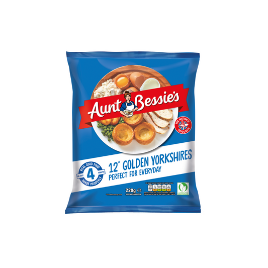 [Best Before 30-Sep-2024] Aunt Bessie's 12 Golden Yorkshires  220g อ้าน 12 โกลเด้น ยอร์คเชียร์ 220 กรัม