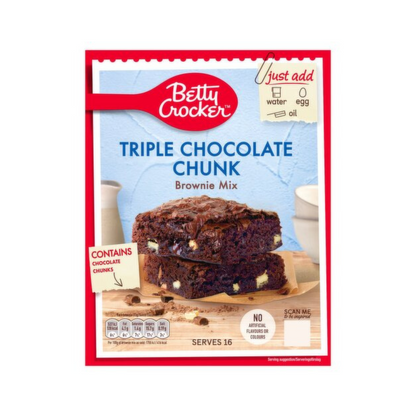 Betty Crocker Triple Chocolate Chunk Brownie Mix 415g