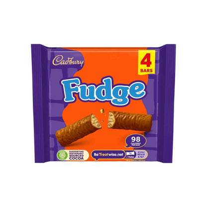 Cadbury Fudge Chocolate Bar 4 Pack 88g
