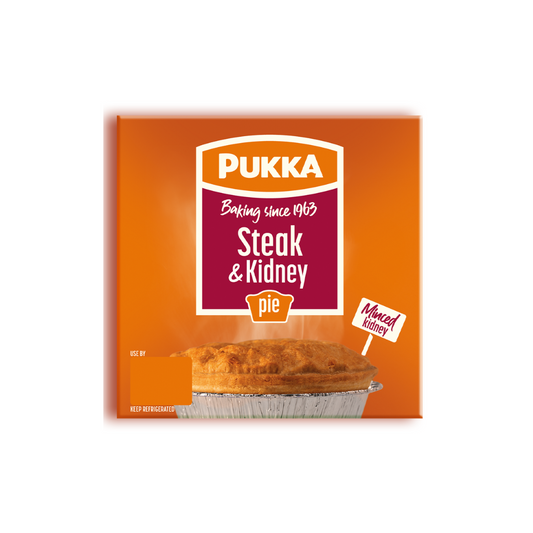 Pukka Steak and Kidney Pie 219g ปุกก้า ไตสับ และ สเต็กเนื้อนุ่ม ในน้ำเกรวี่ เข้มข้น พาย 219 กรัม