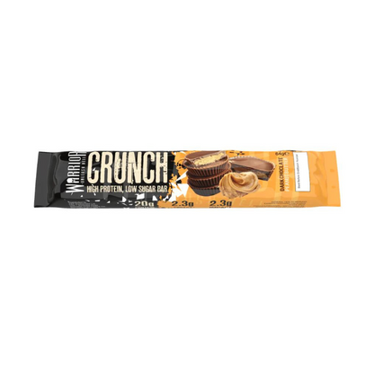 Warrior Crunch Protein Bar Dark Chocolate Peanut Butter 64g วอริเออร์ ครันช์ โปรตีน บาร์ ดาร์ก ช็อกโกแลต พีนัทบัตเตอร์ 64 กรัม