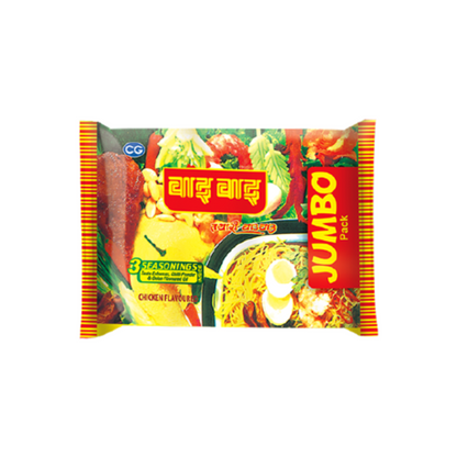 Wai Wai Jumbo Pack 3 Seasonings Chicken Flavored Instant Noodle 75gram