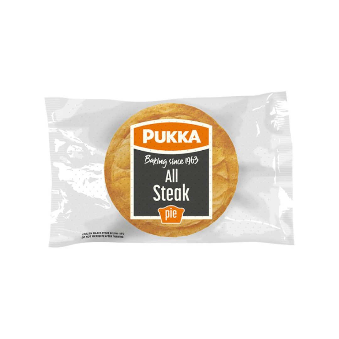 [Best Before 31-Jul-2024]Pukka Wrapped Baked All Steak Pies 230g ปุกก้า ห่อพาย สเต็ก 230 กรัม