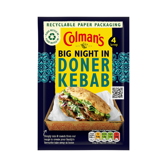 Colman's Big Night In Doner Kebab Seasoning Mix 4 servings 38g