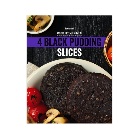 Iceland Black Pudding Slices 4 Packs 200g