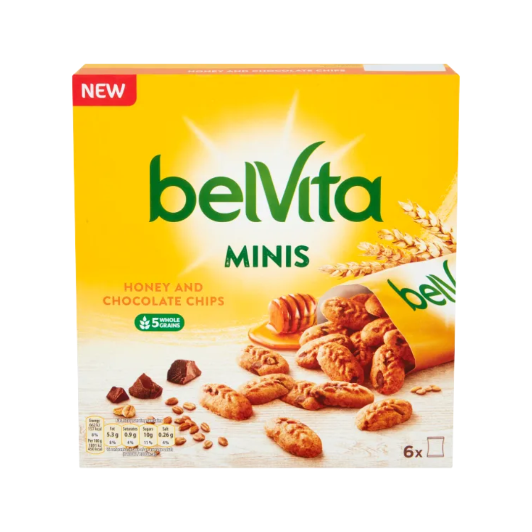 Belvita Breakfast Minis Honey and Chocolate Chips 210g