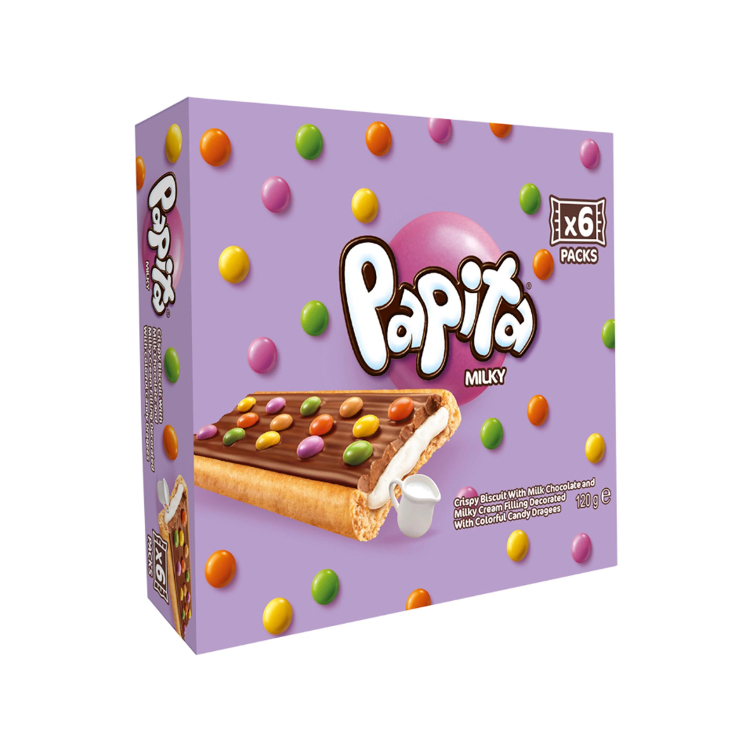 [BestBefore-03Oct2025] Papita Milky Cream Crispy Biscuit With Milk Chocolate 120g