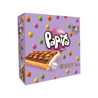 [BestBefore-03Oct2025] Papita Milky Cream Crispy Biscuit With Milk Chocolate 120g