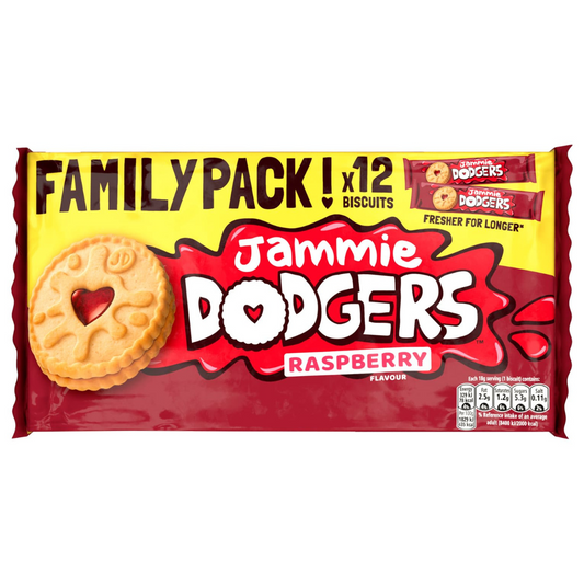 Jammie Dodgers Family Pack Raspberry Biscuits 12 Pcs 210g