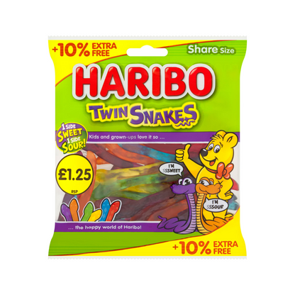 Haribo Twin Snakes Candy Sharing Bag 154g