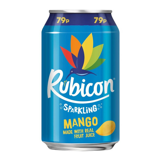 Rubicon Sparkling Mango Juice Drink 330Ml รูบิคอน น้ำมะม่วง สปาร์คกลิ้ง 330 มิลลิกรัม