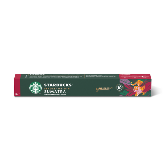 Starbucks by Nespresso Single-Origin Sumatra Espresso Coffee 10 Pods 55g