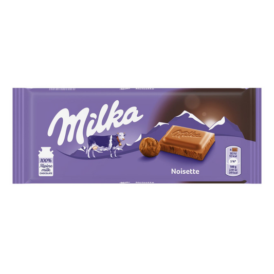 Milka Alpine Noisette Chocolate Bar 90g