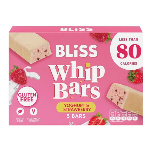 Bliss Strawberry Yoghurt Whip Bars 5 Pack