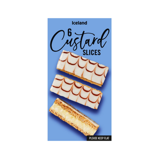 Iceland 6 Custard Slices 210g ไอซ์แลนด์ คัสตาร์ด สไลซ์ 6 ชิ้น 210 กรัม