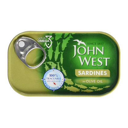 John West Sardines in Olive Oil 120g John West ปลาซาร์ดีนในน้ำมันมะกอก 120g