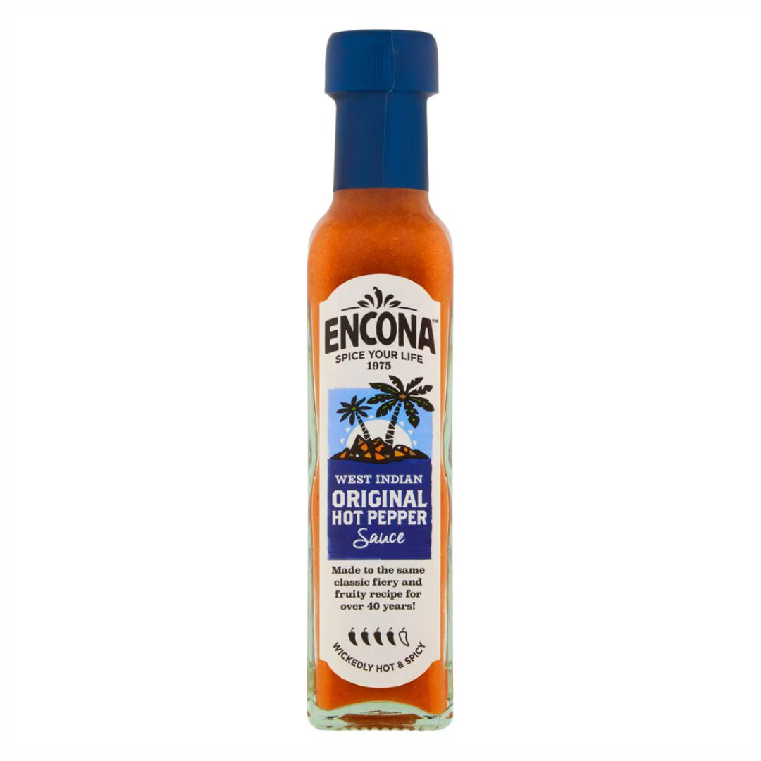 Encona Original Hot Pepper Sauce 142 ml เอนโคน่า ซอสพริกเผ็ด สูตรดั้งเดิม 142 มิลลิลิตร