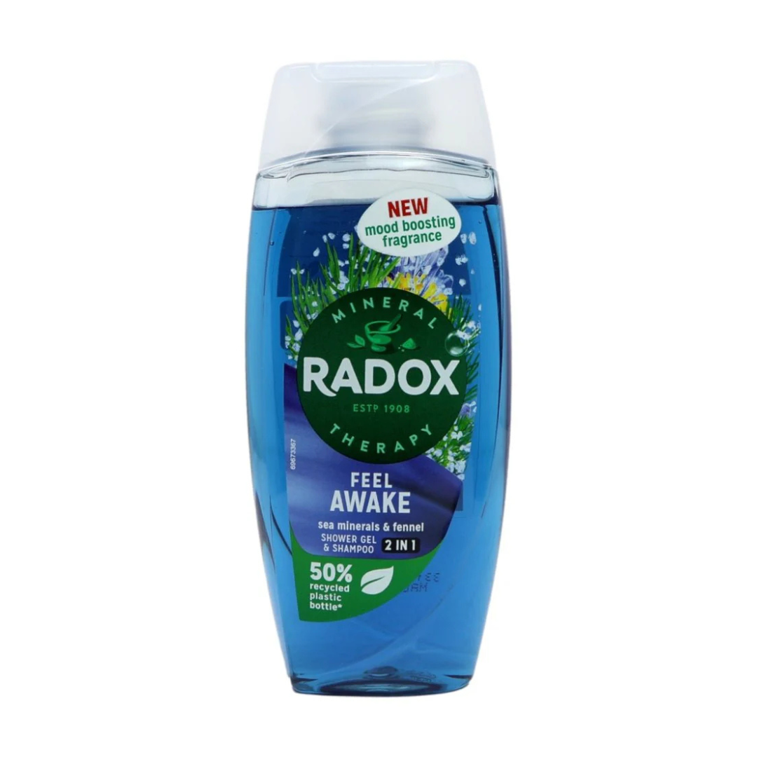 Radox Mineral Therapy Feel Awake Sea Minerals & Fennel 2 in 1 Shower Gel and Shampoo 225ml