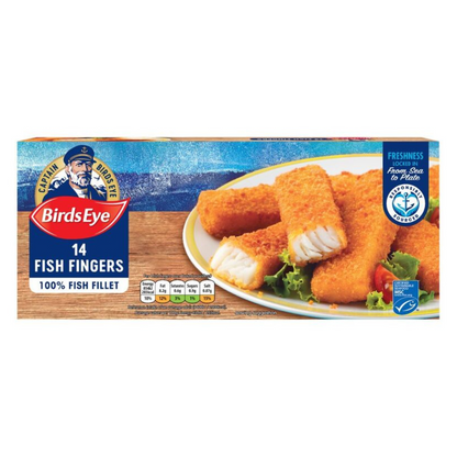 Birds Eye 14 Fish Fingers 350G เบิร์ดอาย 14 ปลาฟิงเกอร์ฟิงเกอร์จากอลาสก้าทอดกรอบ  350 กรัม