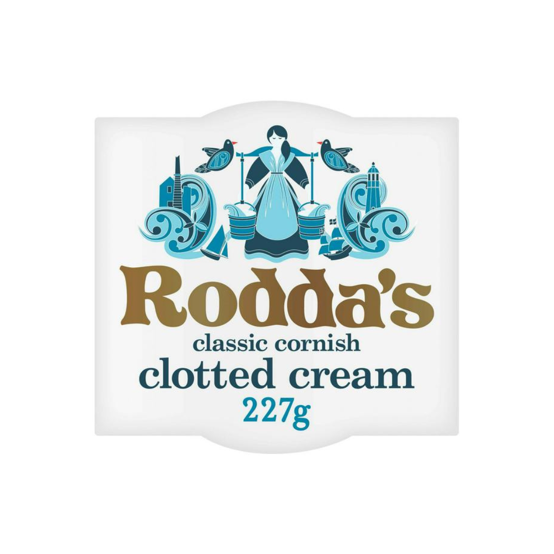 Rodda's Classic Cornish Clotted Cream 227g ร็อดด้า คลาสสิค คอร์นิช คล็อตเต็ด ครีม 227 กรัม