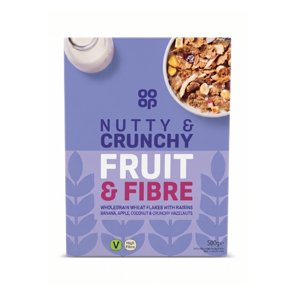 Co-Op Nutty & Crunchy Fruit & Fiber Museli 500g
