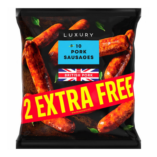 Iceland Luxury  Traditional Pork Sausages  600g ไอซ์แลนด์ ไส้กรอกหมูแบบดั้งเดิม 600 กรัม