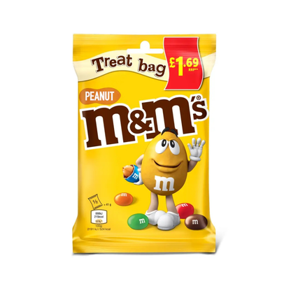 M&M's Milk Chocolate Peanut Treat Bag 82g