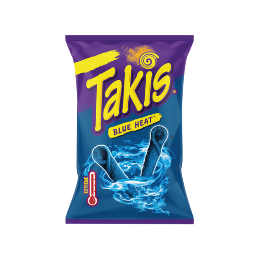 Takis Blue Heat Seasoned Chilli and Lime Flavour Snack 100g