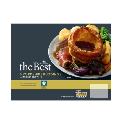 Morrisons The Best 6 Yorkshire Puddings With Beef Dripping 288g