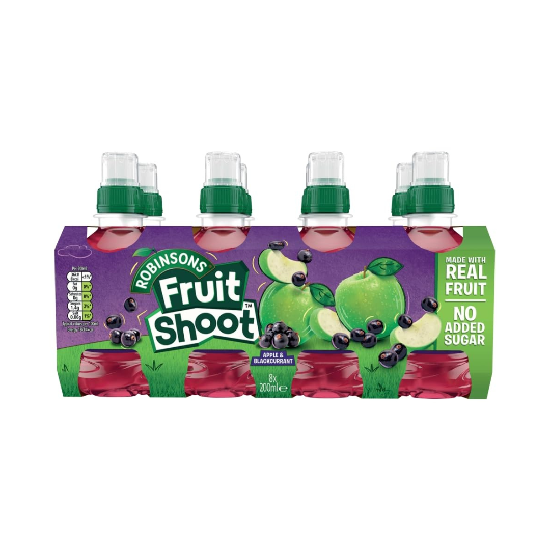 Robinsons Fruit Shoot Apple & Blackcurrant Juice Drink 8 x 200ml