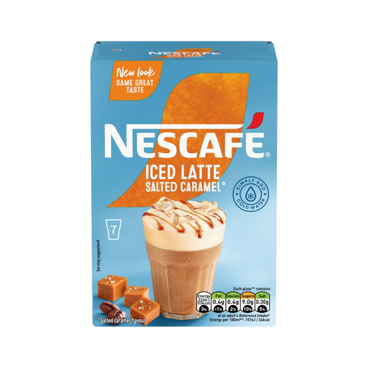 Nescafe Gold Iced Salted Caramel Latte Instant Coffee 7 x 14.5g