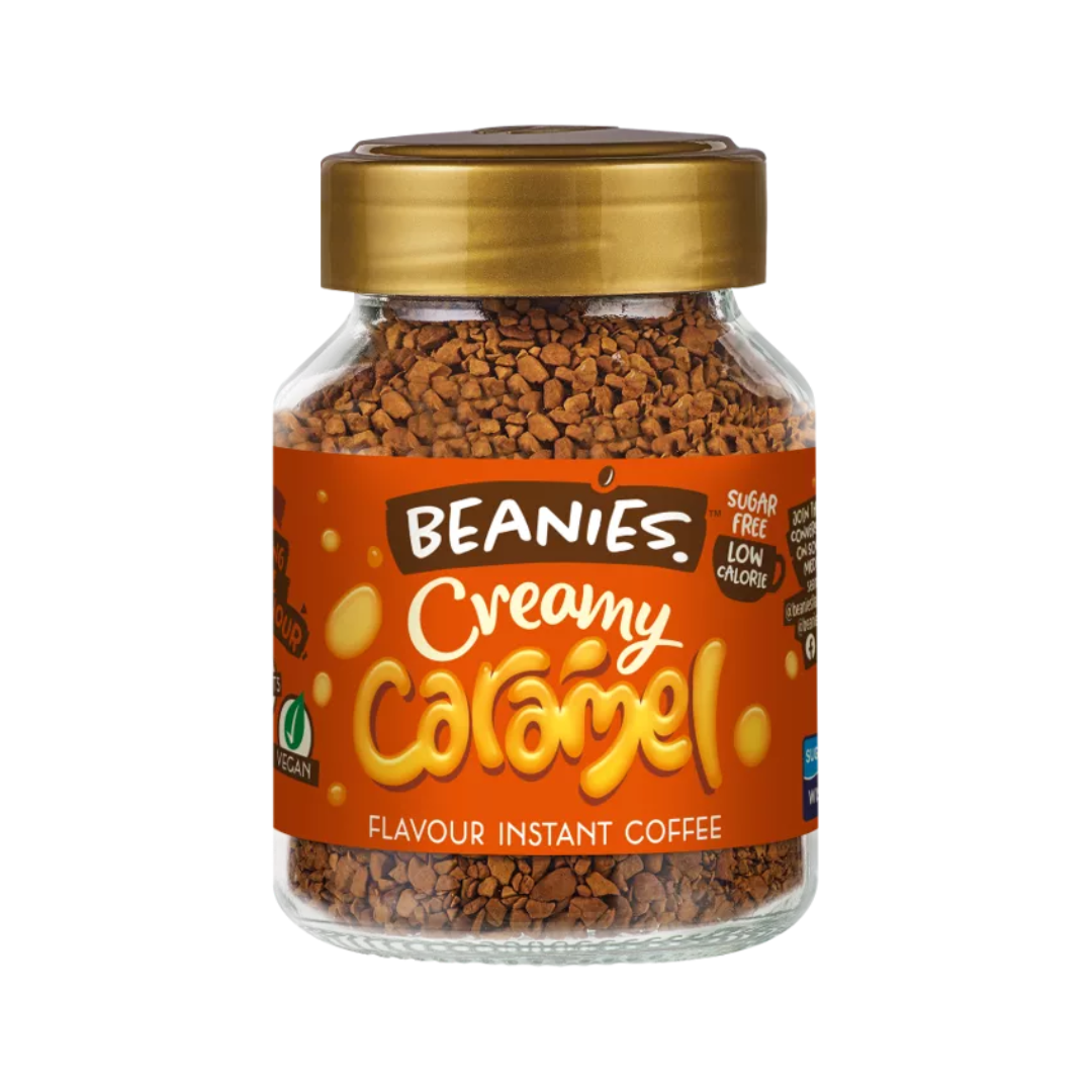 Beanies Creamy Caramel Flavoured Instant Coffee 50g