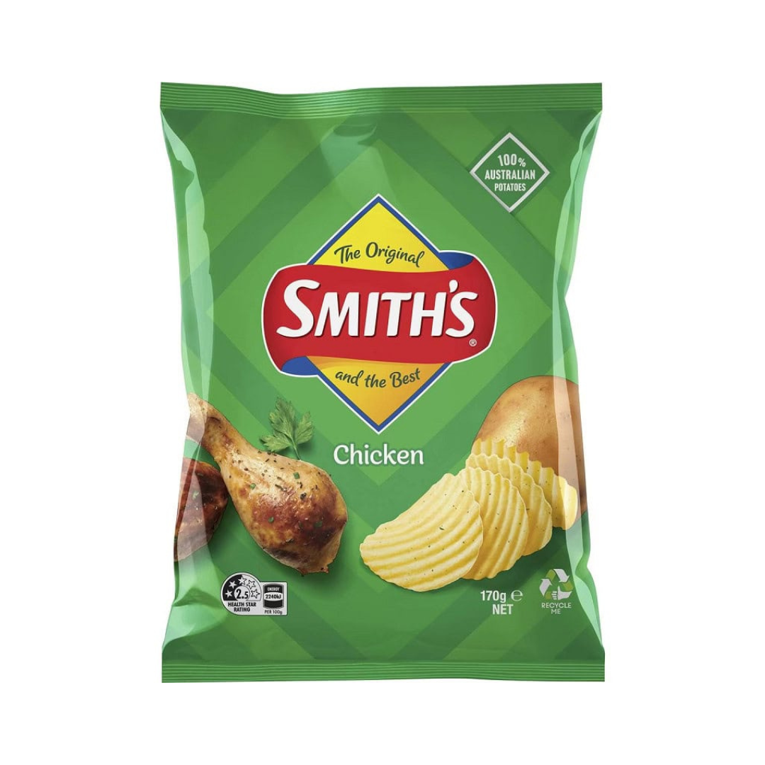 [Best before 25-Oct-2026]Smith's Crinkle Cut Chicken Flavor Chips 170g