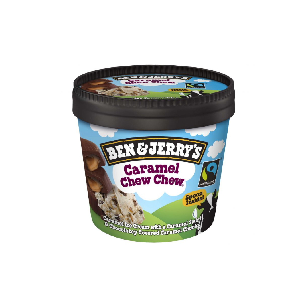 Ben & Jerry's Ice Cream Caramel Chew Chew 100ml เบน แอนด์ เจอร์รี่ส์ ไอศกรีม เคลือบคาราเมล ช๊อคโกแลต 100 มิลลิกรัม