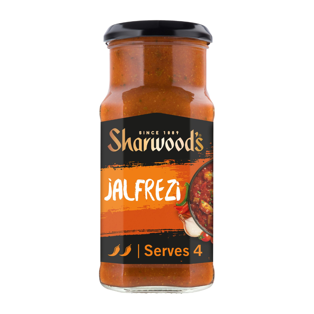 Sharwood's Indian Cooking Sauce for Jalfrezi 420g ซอสสำหรับทำอาหารอินเดีย จาลเฟรซี่