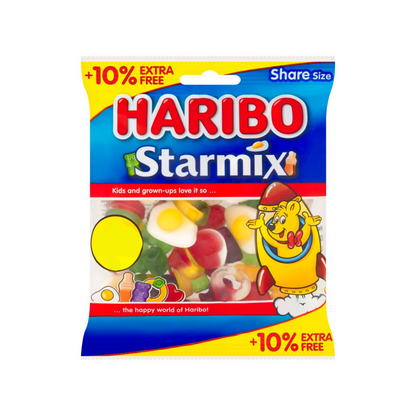 Haribo Starmix Fruit & Cola Flavour Jelly & Foam Sweets Sharing Bag 154g