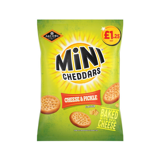 Jacob's Mini Cheddars Cheese & Pickle 90g