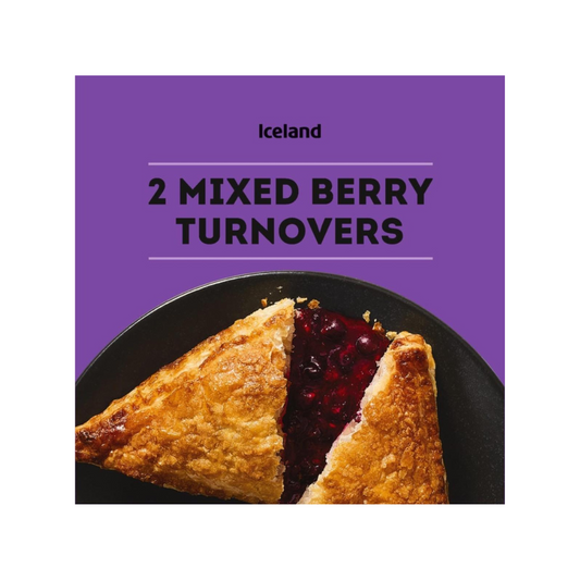 Iceland Mixed Berry Turnovers 2 Packs 186g